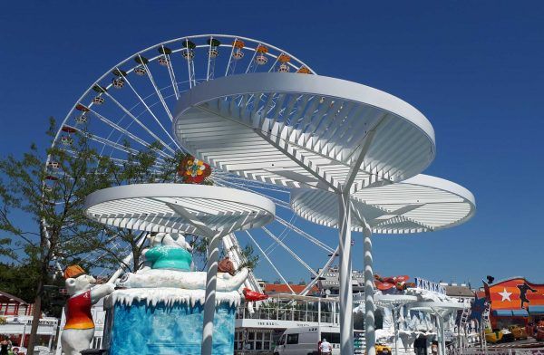 Calafati-Platz Prater – Konstruktionen von Zeilinger Metallbau